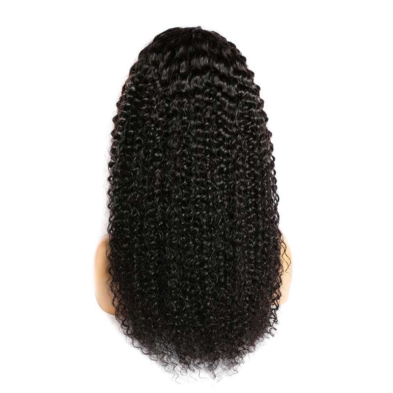 Luxe Curly Lace Front Human Hair Wig - Natural Bounce & Volume