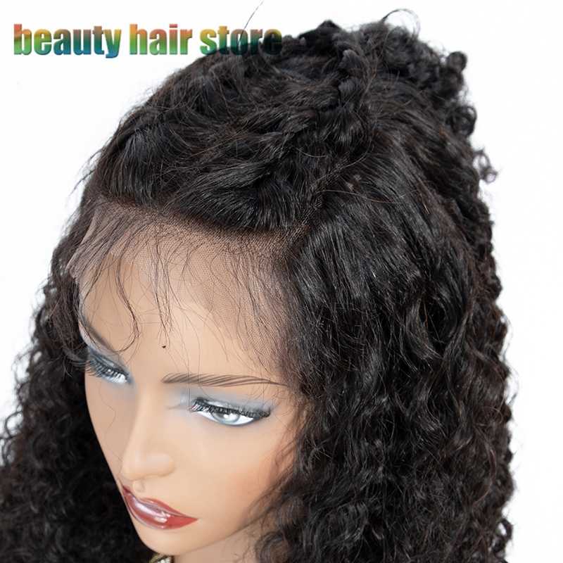 Premium Brazilian Kinky Curly Lace Front Wig - 100% Human Hair
