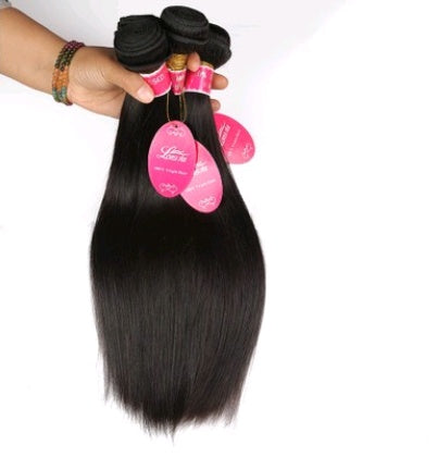 Premium Natural Human Hair Lace Closure - Straight Wave 4x4