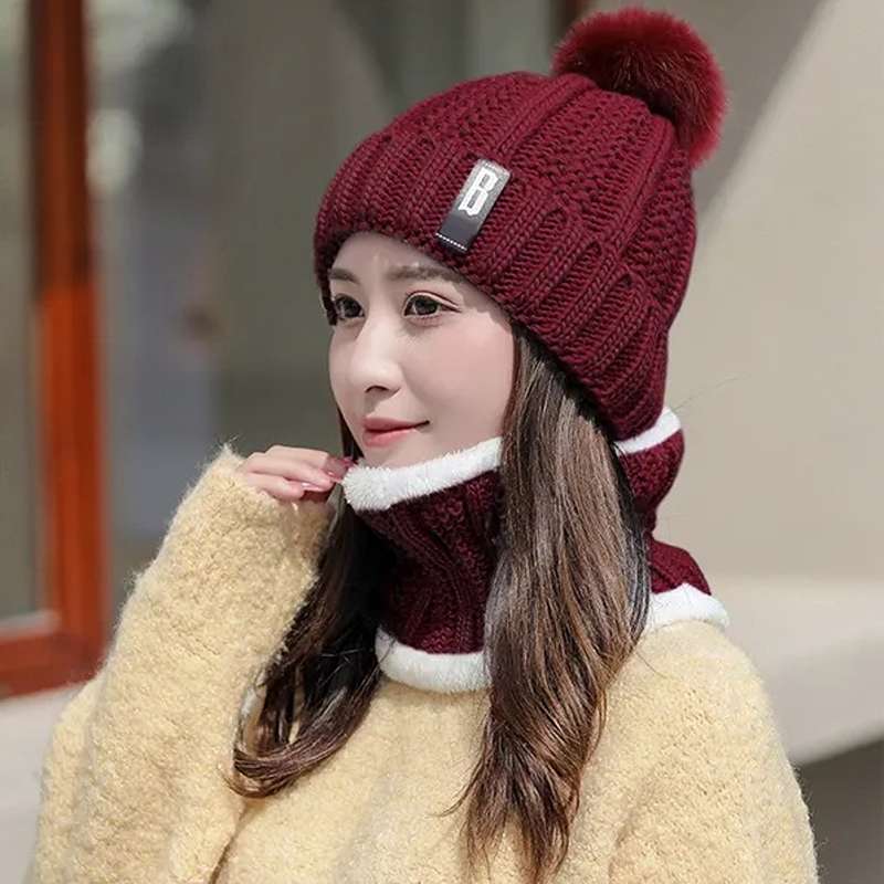 Arctic Elegance Knit Beanie & Scarf Set