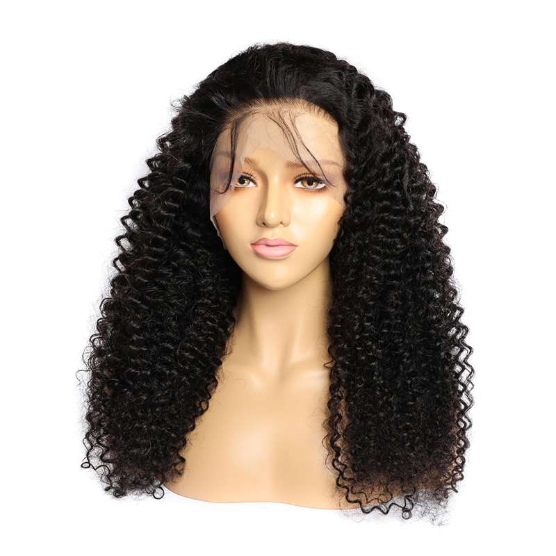Luxe Curly Lace Front Human Hair Wig - Natural Bounce & Volume