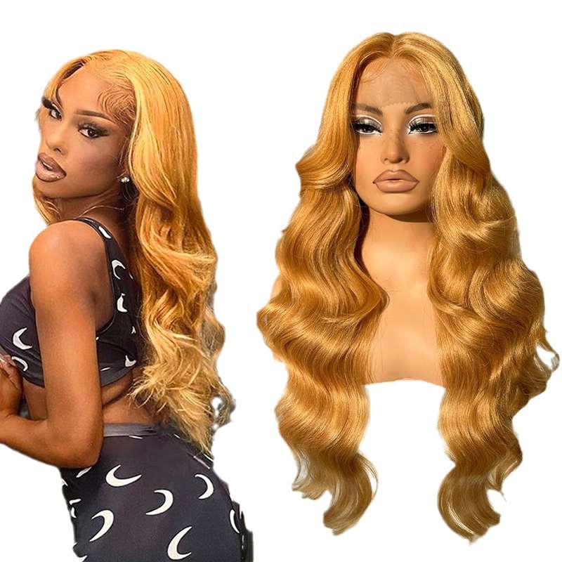 Glamorous Long Wavy Synthetic Wig - Voluminous Curls