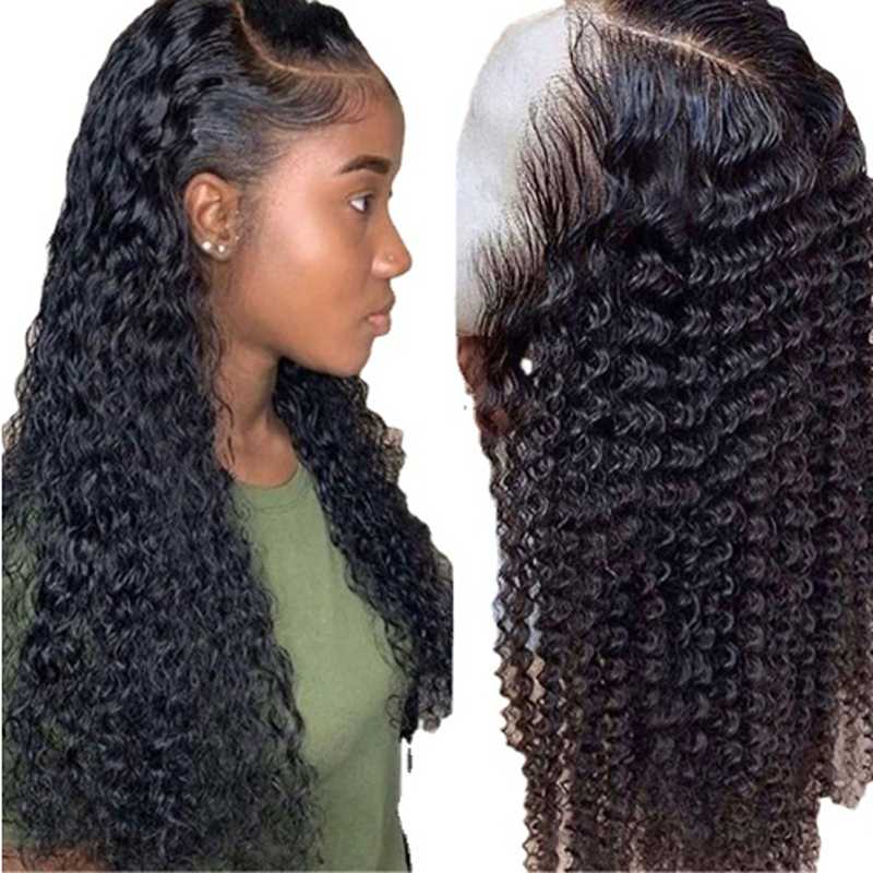 Premium Brazilian Kinky Curly Lace Front Wig - 100% Human Hair