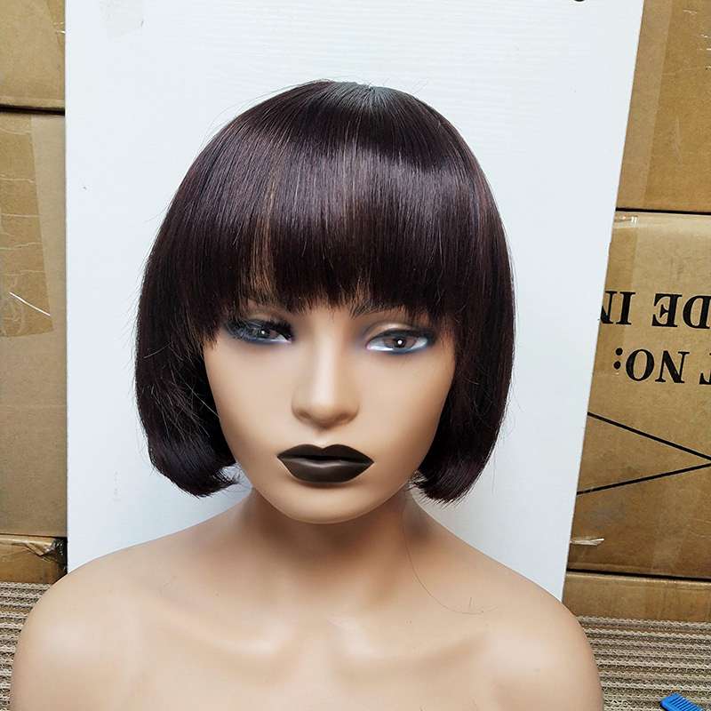 Luxe Fringe Bob - Premium Human Hair Wig