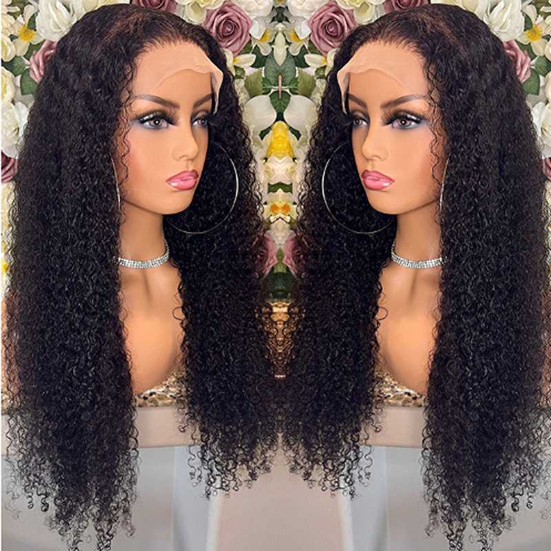 Premium Brazilian Kinky Curly Lace Front Wig - 100% Human Hair