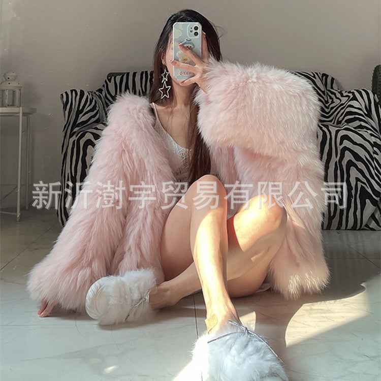 LuxeFur Pro - Hooded Faux Fur Coat for Women | Premium Winter Jacket - For Sale