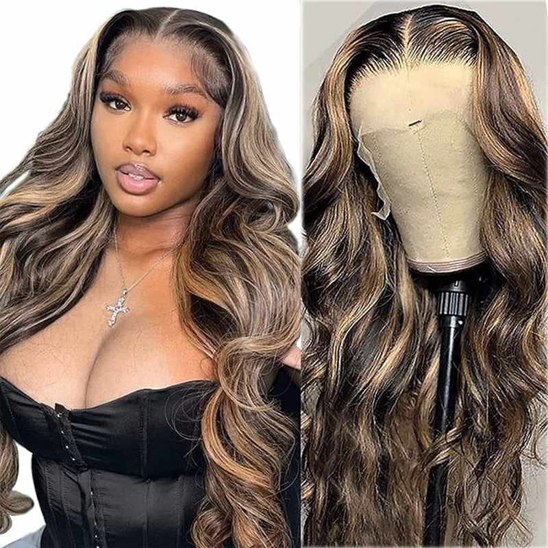 Glamorous Long Wavy Synthetic Wig - Voluminous Curls