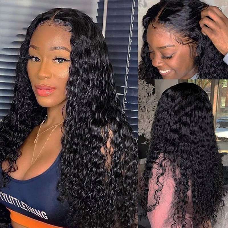 Luxe Curly Lace Front Human Hair Wig - Natural Bounce & Volume
