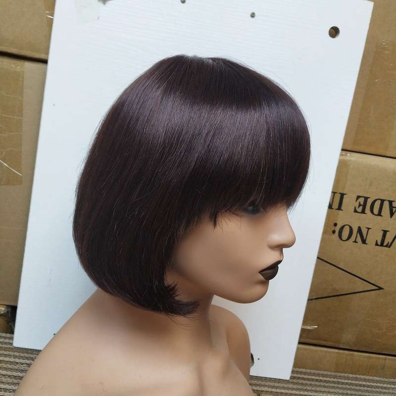 Luxe Fringe Bob - Premium Human Hair Wig
