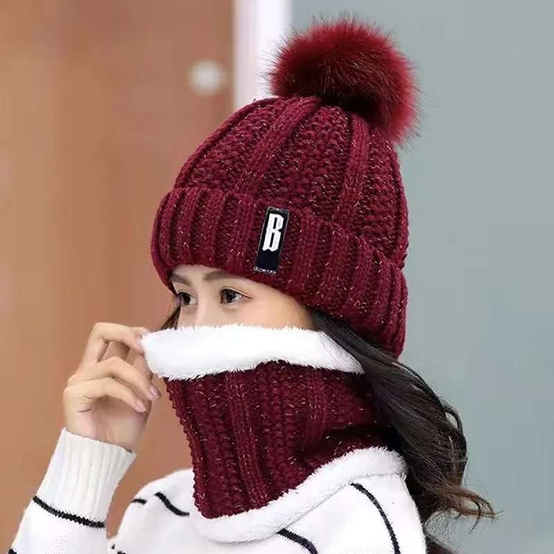 Arctic Elegance Knit Beanie & Scarf Set