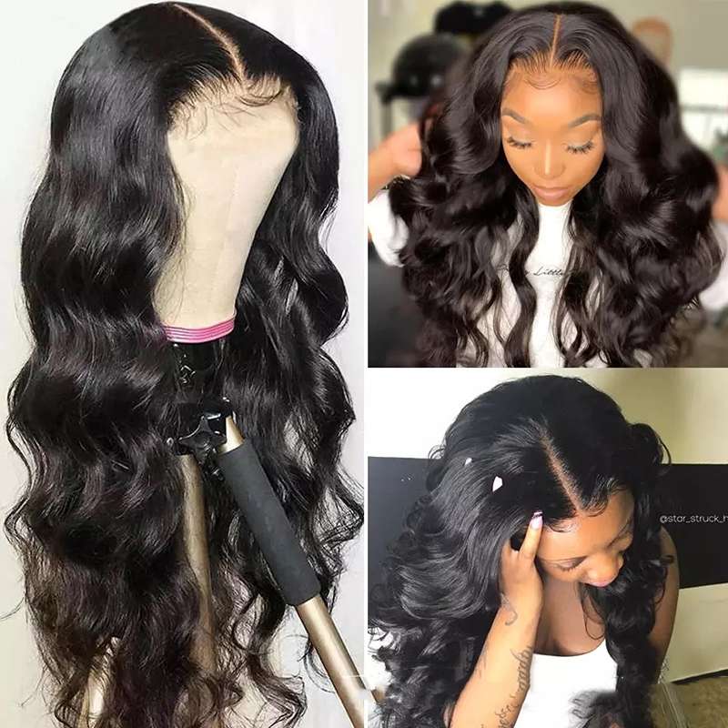 Luxurious Body Wave Human Hair Lace Front Wig - Natural Looking Premium Quality
