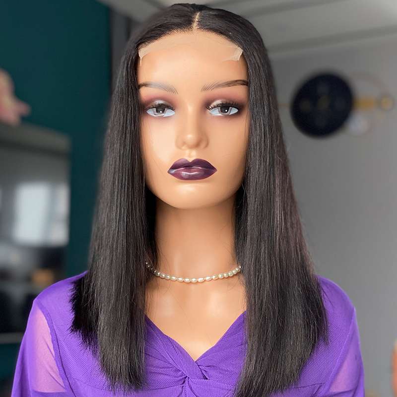 Silky Bone Straight Lace Front Wig - 16 Inch Premium Chinese Human Hair