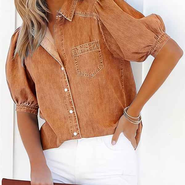 DenimClassic - Spring Autumn Women's Denim Shirt | Timeless Style - For Sale