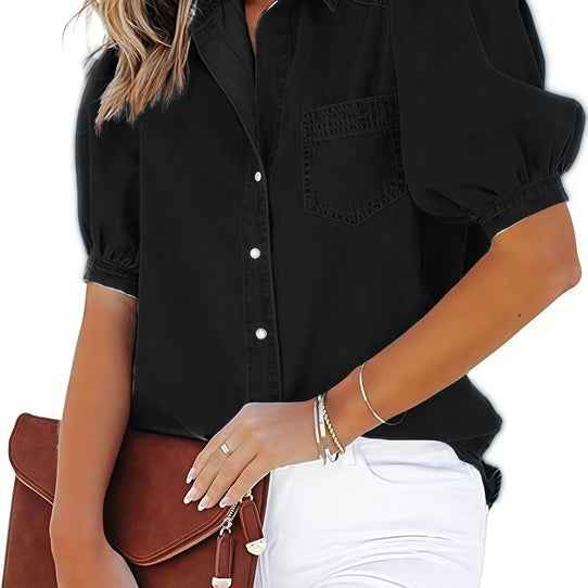 DenimClassic - Spring Autumn Women's Denim Shirt | Timeless Style - For Sale