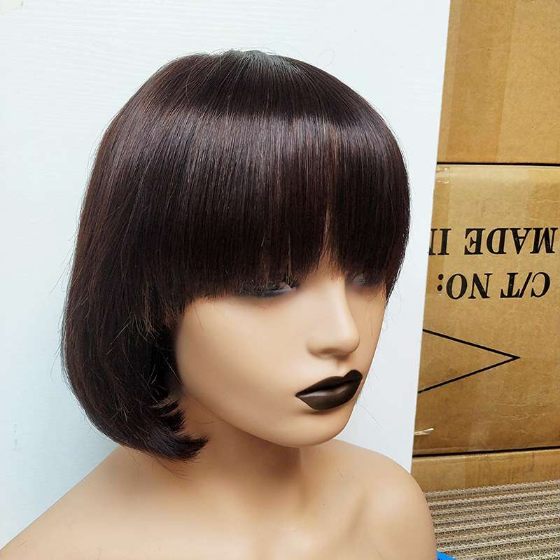 Luxe Fringe Bob - Premium Human Hair Wig