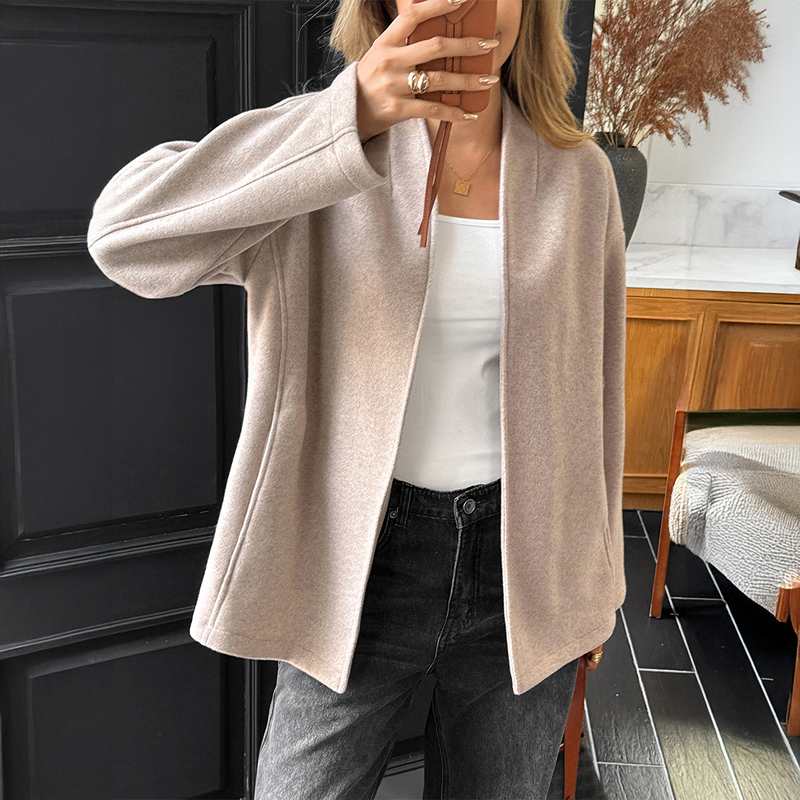 Elegant Minimalist Long Sleeve Coat