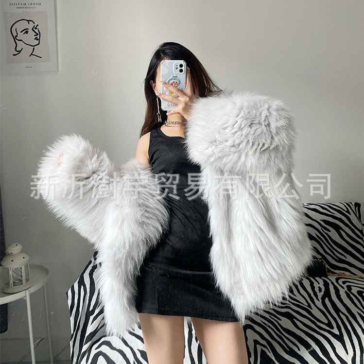 LuxeFur Pro - Hooded Faux Fur Coat for Women | Premium Winter Jacket - For Sale