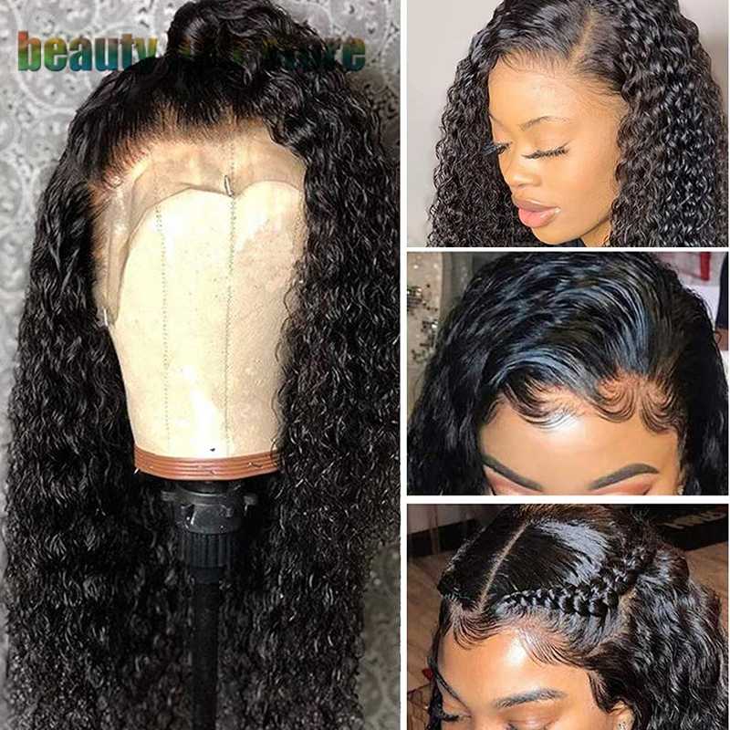 Premium Brazilian Kinky Curly Lace Front Wig - 100% Human Hair