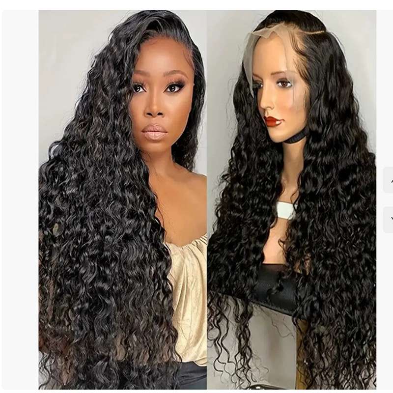 Luxe Curly Lace Front Human Hair Wig - Natural Bounce & Volume