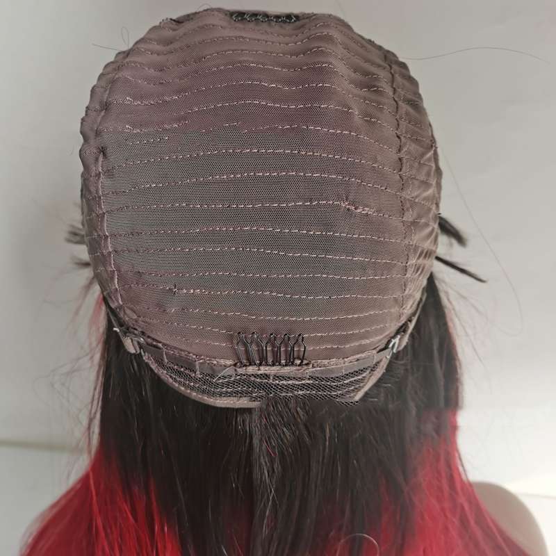 Premium Natural Human Hair Lace Front Wig - Silky Straight