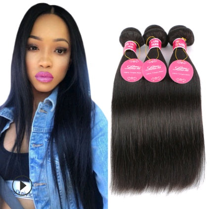 Premium Natural Human Hair Lace Closure - Straight Wave 4x4
