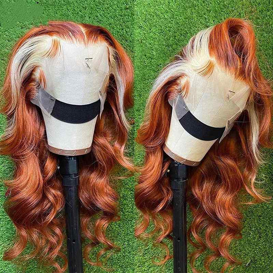 Honey Blonde 4x4 Lace Closure Wig - 613 Highlight Human Hair