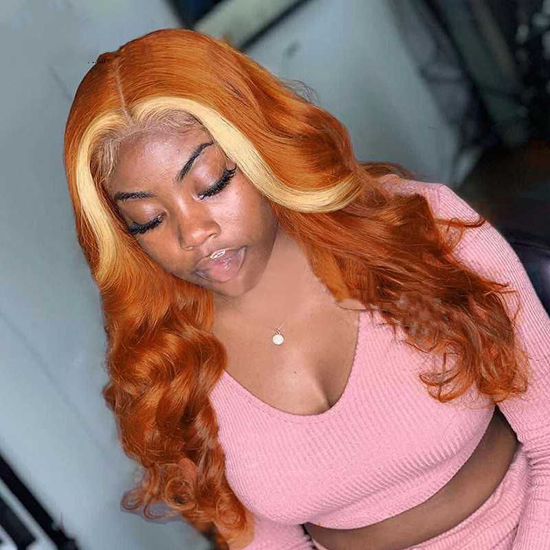 Honey Blonde 4x4 Lace Closure Wig - 613 Highlight Human Hair
