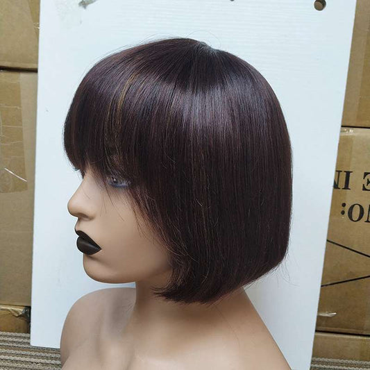 Luxe Fringe Bob - Premium Human Hair Wig