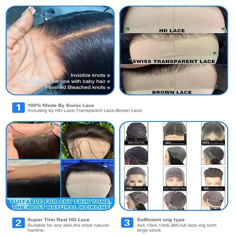 Premium Vietnamese Raw Hair Lace Front Wig - 6x4 HD Transparent Lace with Pre-Plucked Hairline