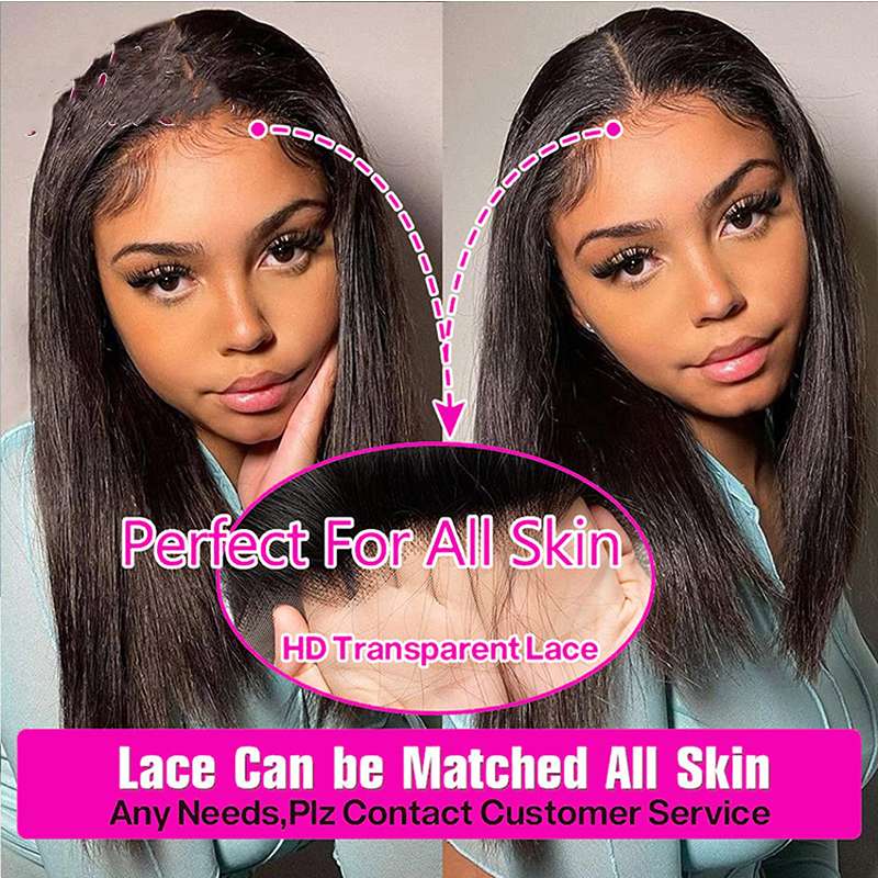 Premium 13x4 Lace Front Bob Wig - Silky Straight Human Hair