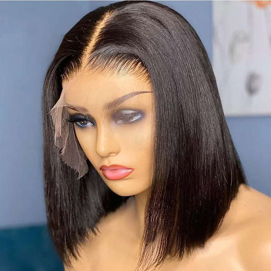 Premium 13x4 Lace Front Bob Wig - Silky Straight Human Hair