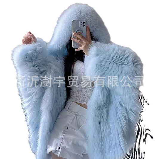 LuxeFur Pro - Hooded Faux Fur Coat for Women | Premium Winter Jacket - For Sale